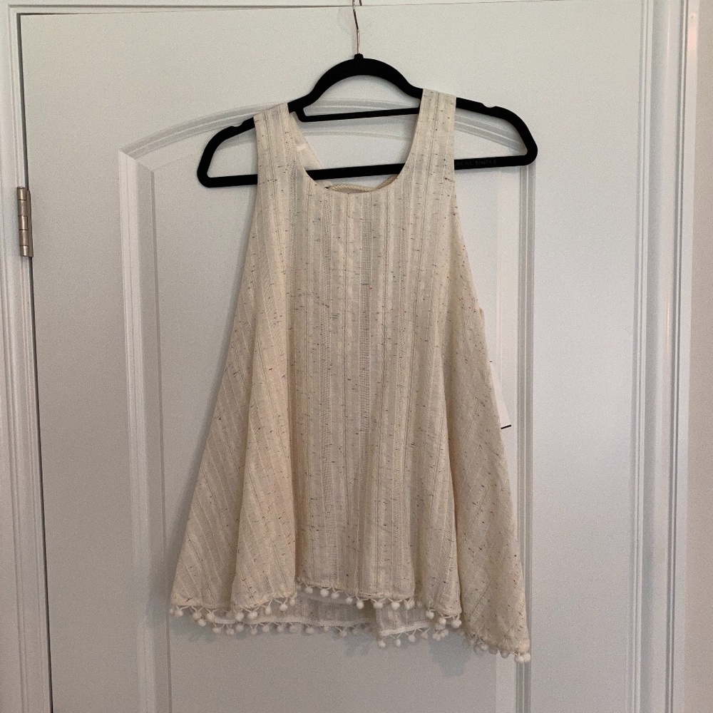 Rainbow speckled tank top